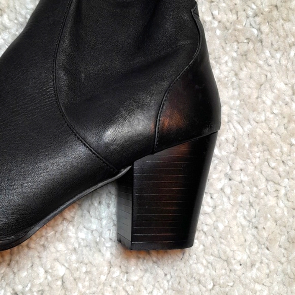 ZARA BLACK ANKLE BOOTS SIZE 8 - Picture 3 of 16